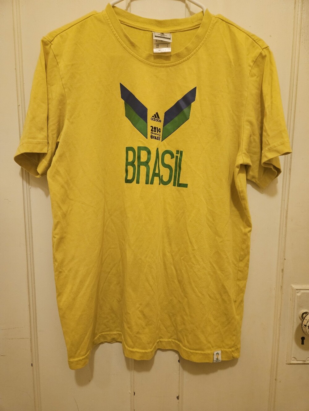 adidas Yellow Brasil Graphic Short Sleeve Tee